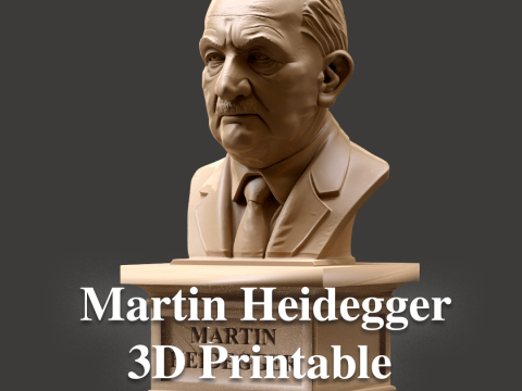 Martin Heidegger printable bust 3D Print Model