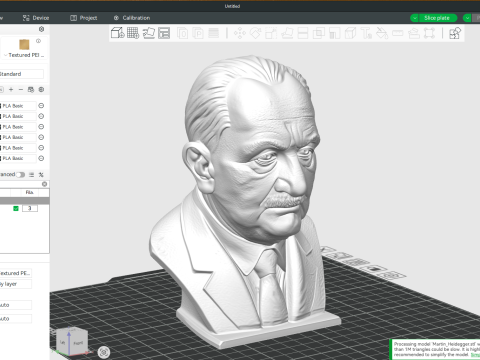 Martin Heidegger printable bust 3D Print Model