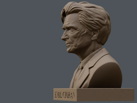 Emil Cioran printable bust 3D Print Model