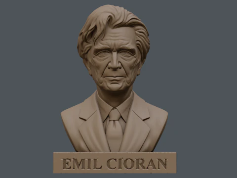 Emil Cioran printable bust 3D Print Model