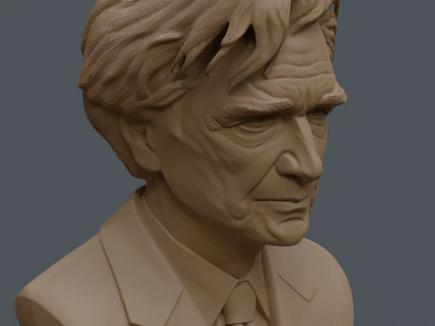 Emil Cioran printable bust 3D Print Model