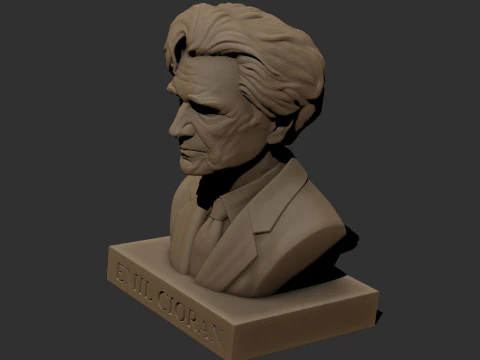 Emil Cioran printable bust 3D Print Model