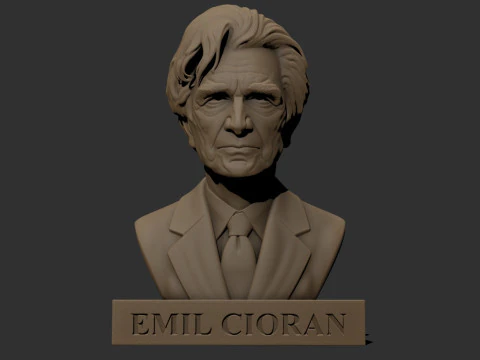 Emil Cioran printable bust 3D Print Model