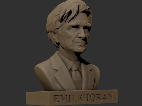 Emil Cioran printable bust 3D Print Model
