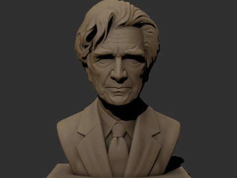 Emil Cioran printable bust 3D Print Model