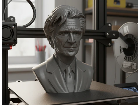 Emil Cioran printable bust 3D Print Model