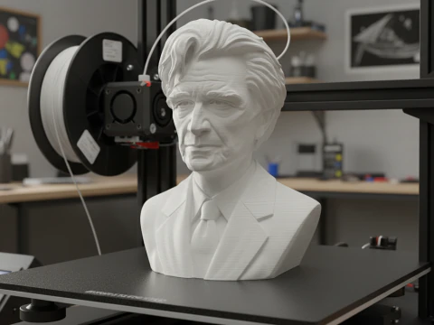 Emil Cioran printable bust 3D Print Model
