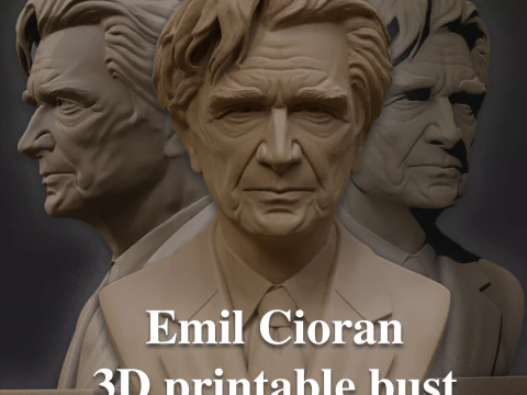 Emil Cioran printable bust 3D Print Model