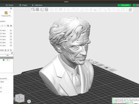 Emil Cioran printable bust 3D Print Model