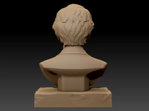 BERTRAND RUSSELL printable bust 3D Print Model