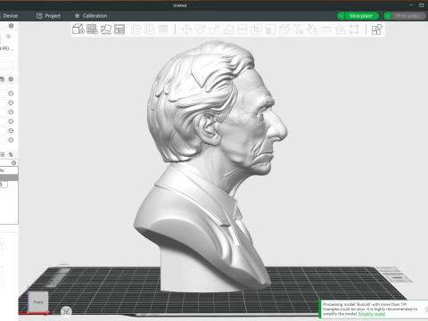 BERTRAND RUSSELL printable bust 3D Print Model
