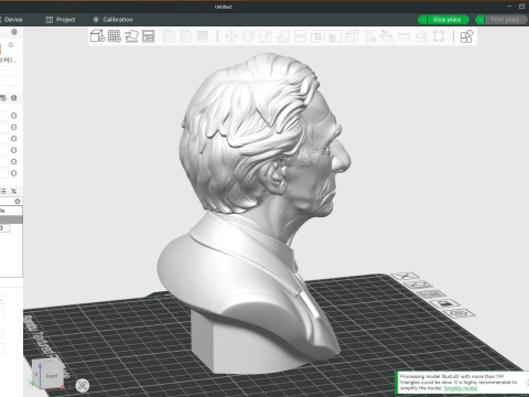 BERTRAND RUSSELL printable bust 3D Print Model