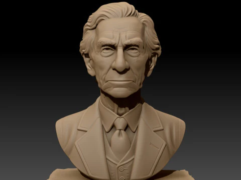 BERTRAND RUSSELL printable bust 3D Print Model