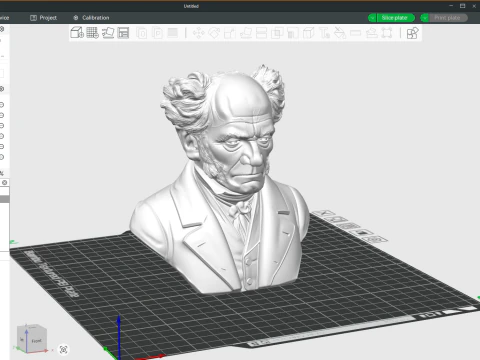 Arthur Schopenhauer printable bust 3D Print Model