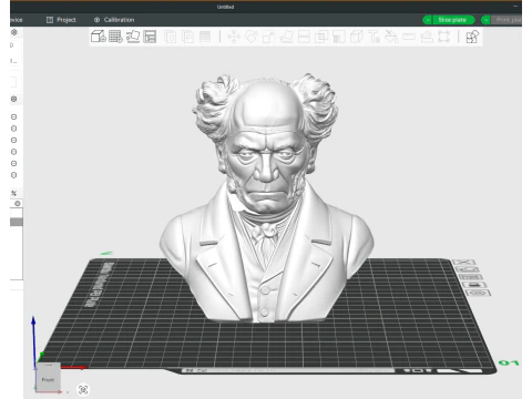 Arthur Schopenhauer printable bust 3D Print Model