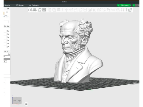 Arthur Schopenhauer printable bust 3D Print Model