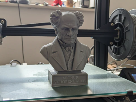 Arthur Schopenhauer printable bust 3D Print Model