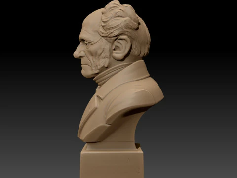 Arthur Schopenhauer printable bust 3D Print Model