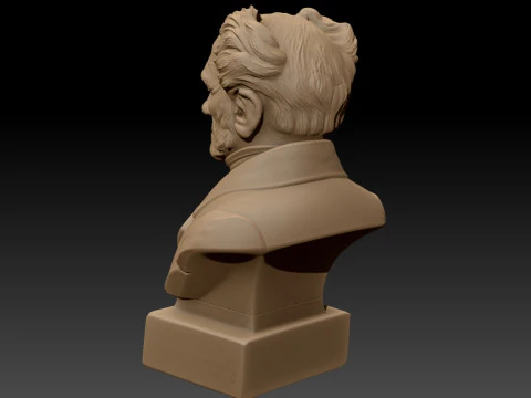Arthur Schopenhauer printable bust 3D Print Model
