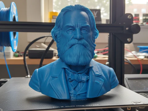 Walt Whitman printable bust 3D Print Model