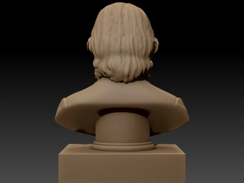 Walt Whitman printable bust 3D Print Model