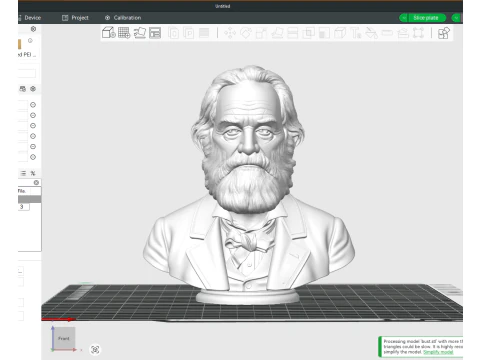 Walt Whitman printable bust 3D Print Model