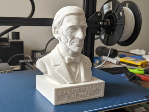 Ralph Waldo Emerson printable bust 3D Print Model