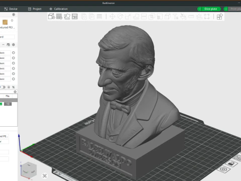 Ralph Waldo Emerson printable bust 3D Print Model