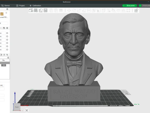 Ralph Waldo Emerson printable bust 3D Print Model