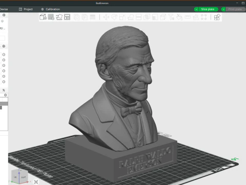 Ralph Waldo Emerson printable bust 3D Print Model