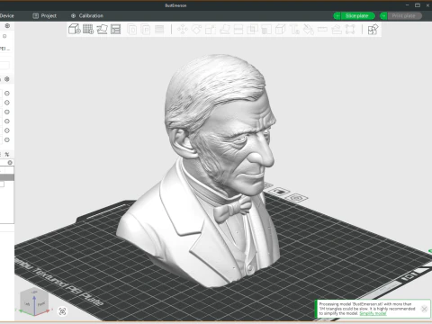 Ralph Waldo Emerson printable bust 3D Print Model