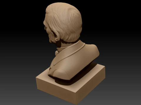 Ralph Waldo Emerson printable bust 3D Print Model