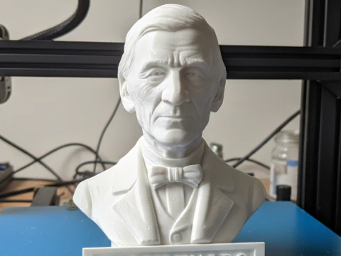 Ralph Waldo Emerson printable bust 3D Print Model