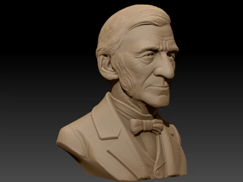 Ralph Waldo Emerson printable bust 3D Print Model