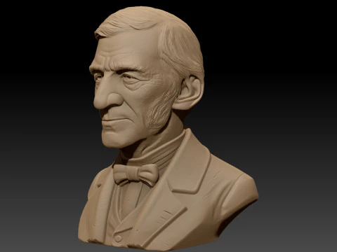 Ralph Waldo Emerson printable bust 3D Print Model
