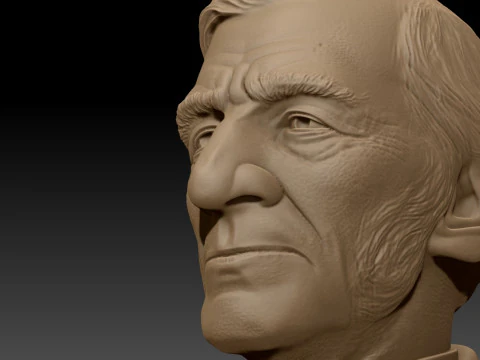 Ralph Waldo Emerson printable bust 3D Print Model
