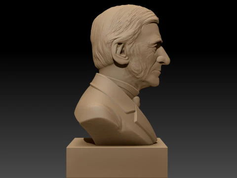 Ralph Waldo Emerson printable bust 3D Print Model