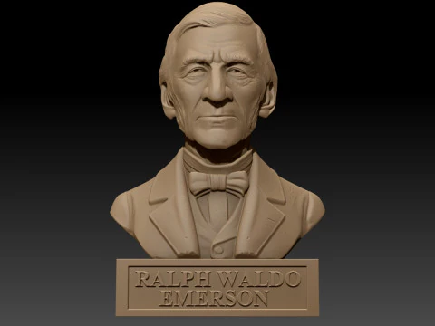 Ralph Waldo Emerson printable bust 3D Print Model