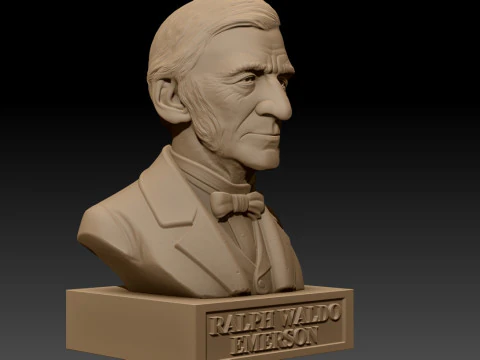 Ralph Waldo Emerson printable bust 3D Print Model