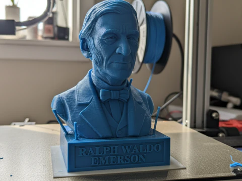 Ralph Waldo Emerson printable bust 3D Print Model
