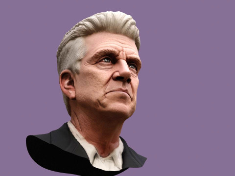 DAVID LYNCH renderable bust 3D Model