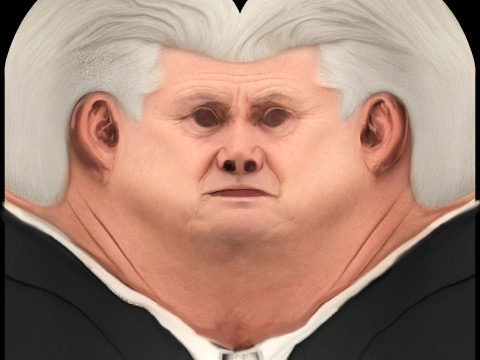 DAVID LYNCH renderable bust 3D Model