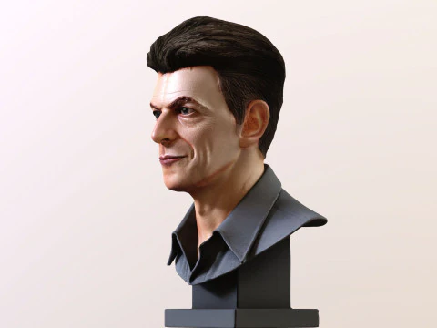 DAVID BOWIE 2000s renderable bust 3D Model