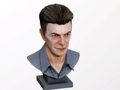 DAVID BOWIE 2000s renderable bust 3D Model