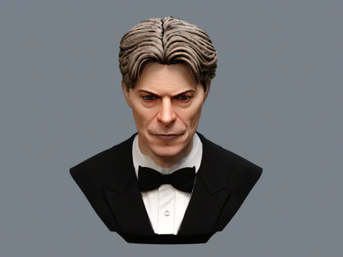Busto renderizzabile di DAVID BOWIE anni '90 Modello 3D