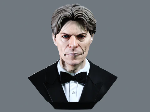 Busto renderizzabile di DAVID BOWIE anni '90 Modello 3D