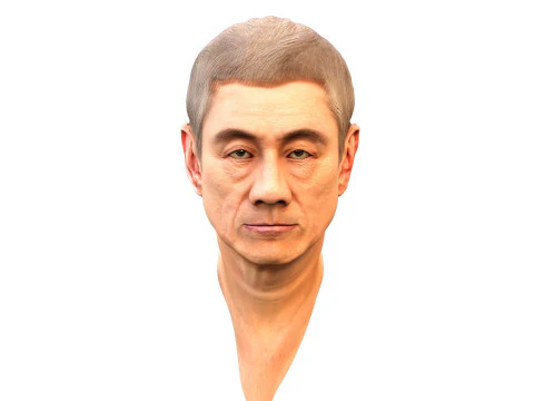 Takeshi Kitano renderable bust 3D Model