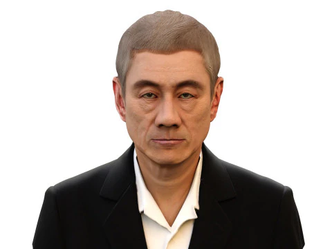 Takeshi Kitano renderable bust 3D Model