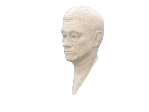 Takeshi Kitano renderable bust 3D Model