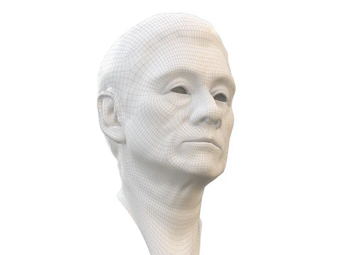Takeshi Kitano renderable bust 3D Model